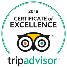 2018 TripAdvisor Certificate of Excellence